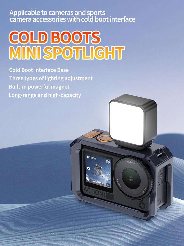 Photography Lighting Continuous - Magnetische Mini LED-videolamp, 3-kleuren oplaadbare opvullicht