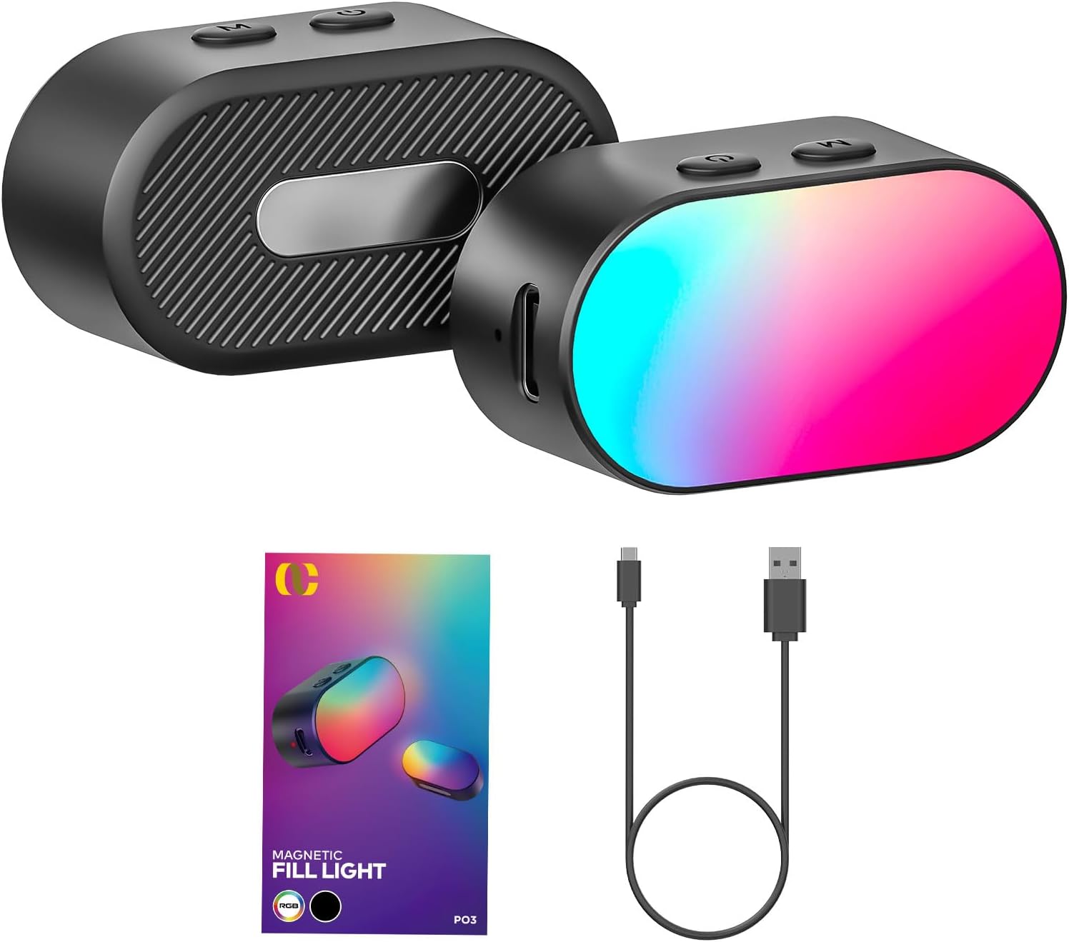 Photography Lighting Indoor - AOCHUAN Mini RGB Magnetisch Invullicht 3-stops
