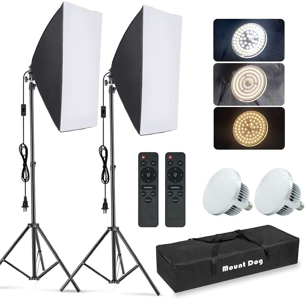 Photography Lighting Portrait - Fotografie Softbox Verlichtingsset, 2-pack 19,7