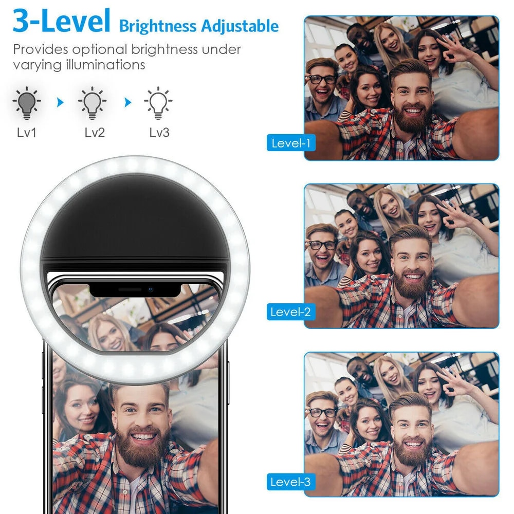 Usb Oplaadbare Led Selfie Ring - Photography Lighting Continuous recensie en prijs