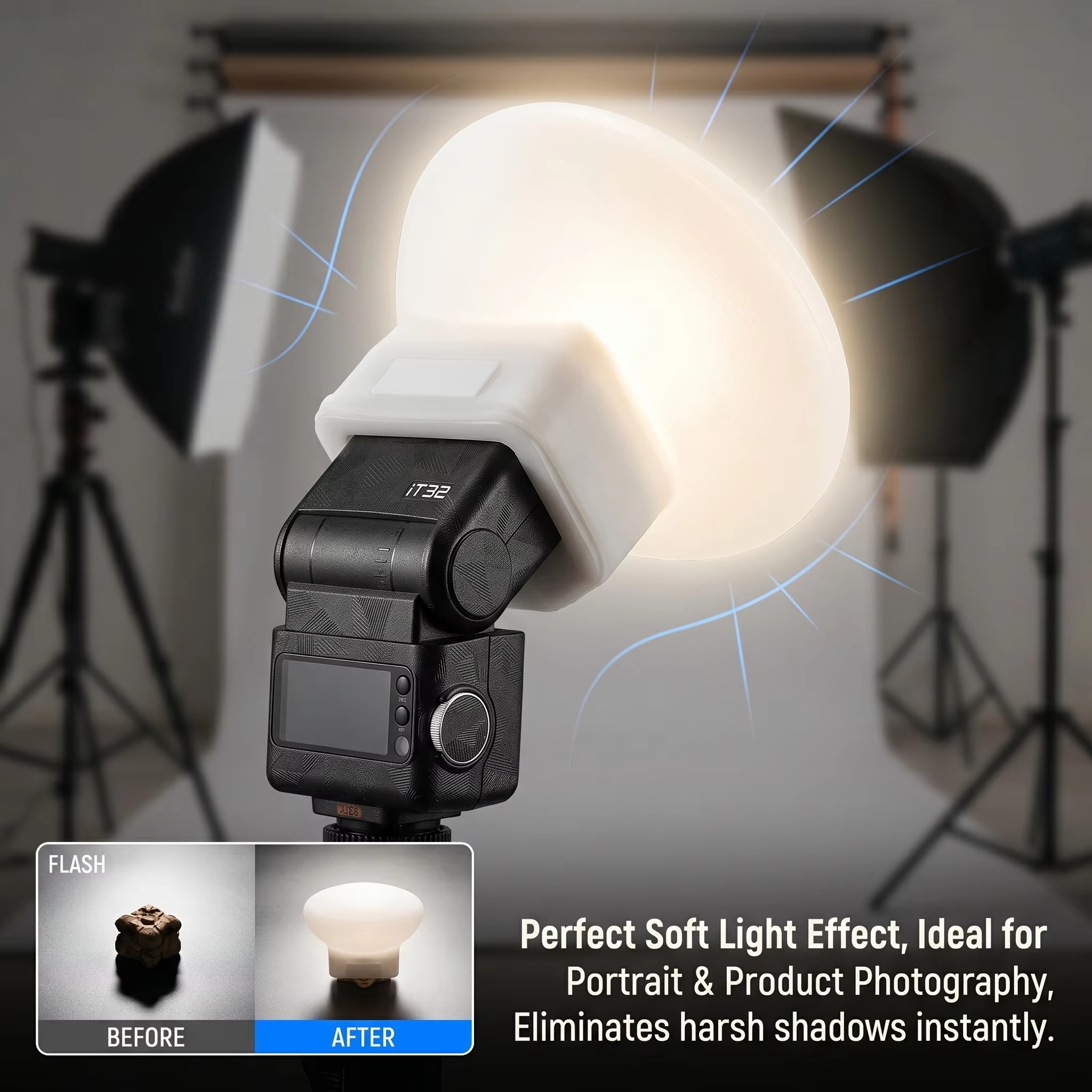 Siliconen flitsdiffuserhoes co - Photography Lighting Flash recensie en prijs