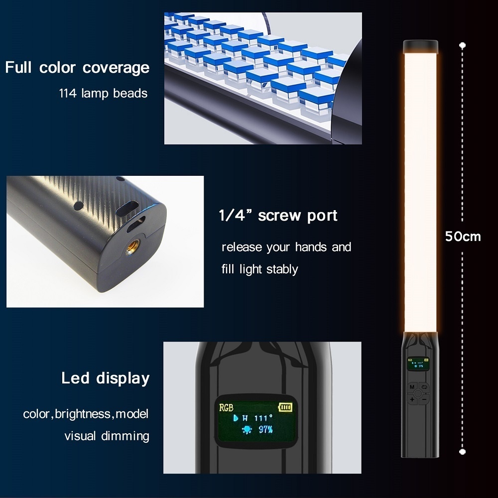 50 CM RGB Stok Licht Wand Lich - Photography Lighting Wand recensie en prijs