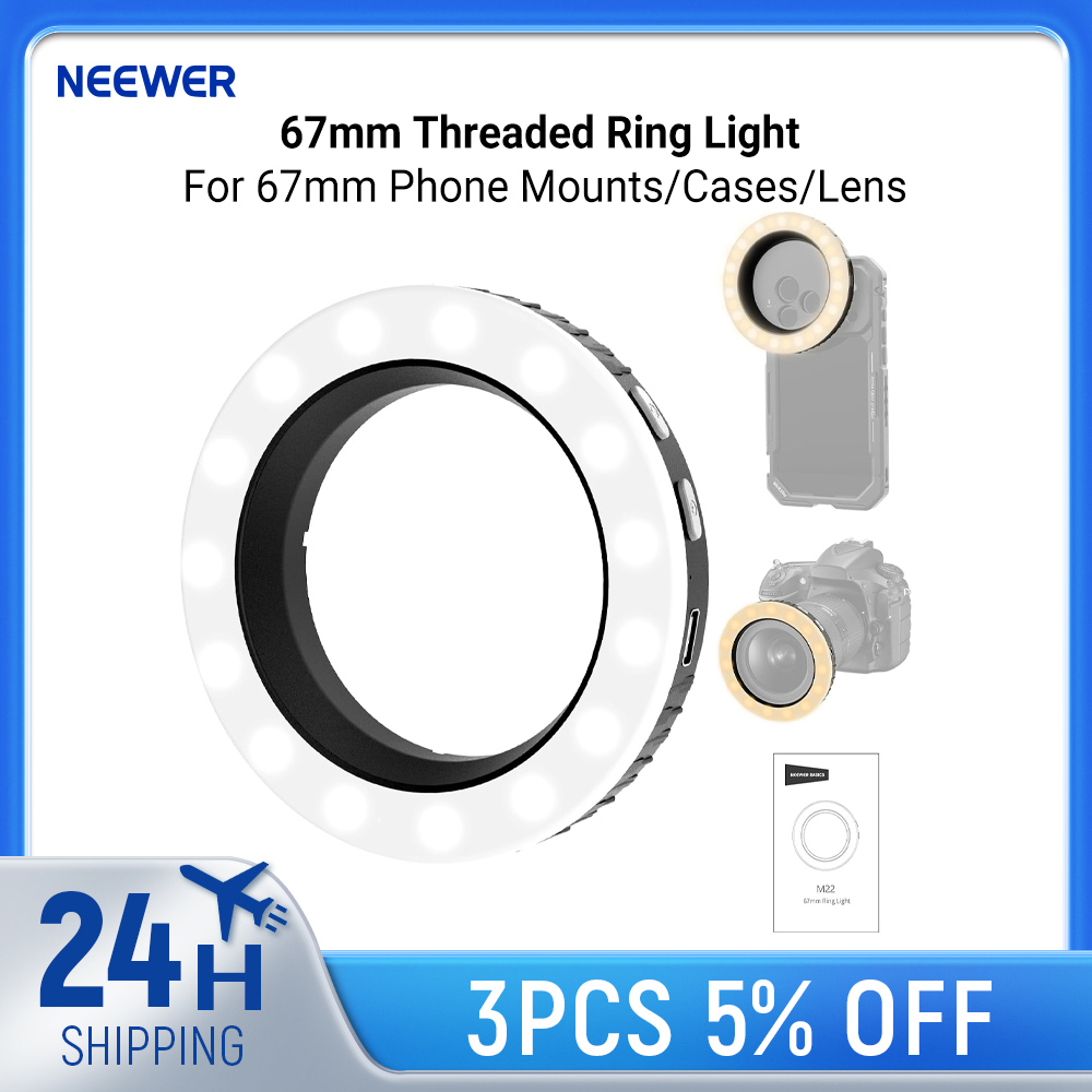 NEEWER Basics 67mm Ringlamp me - Photography Lighting Set Up recensie en prijs
