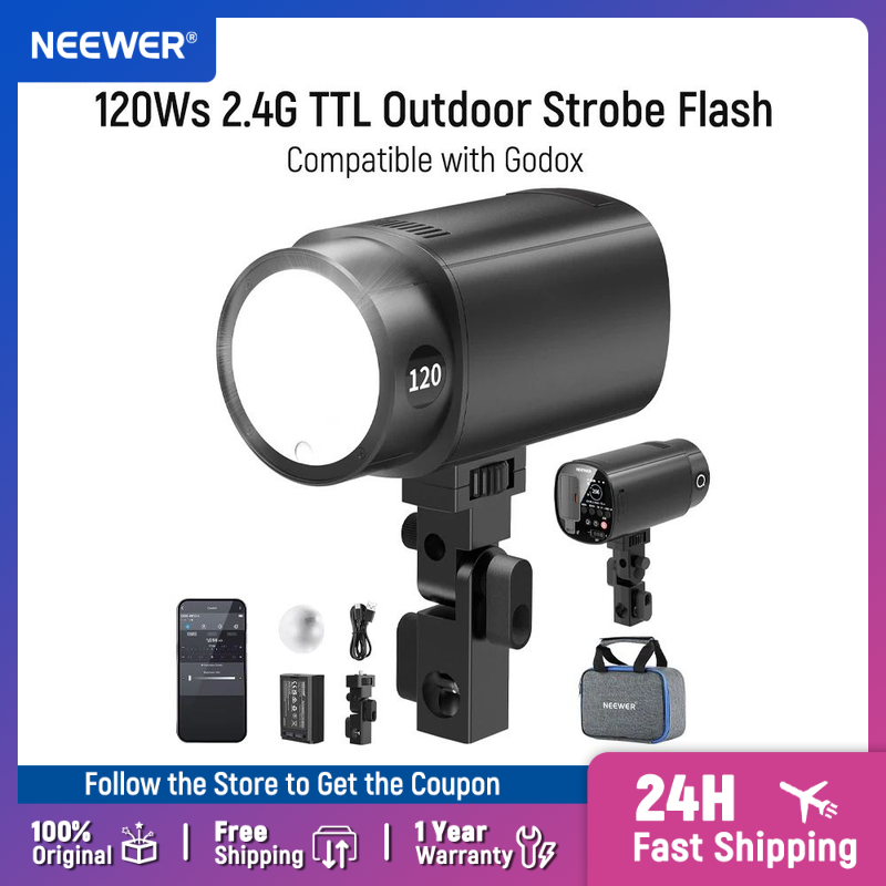 NEEWER Q120 120Ws 2.4G TTL bui - Portable Strobe Monolight recensie en prijs