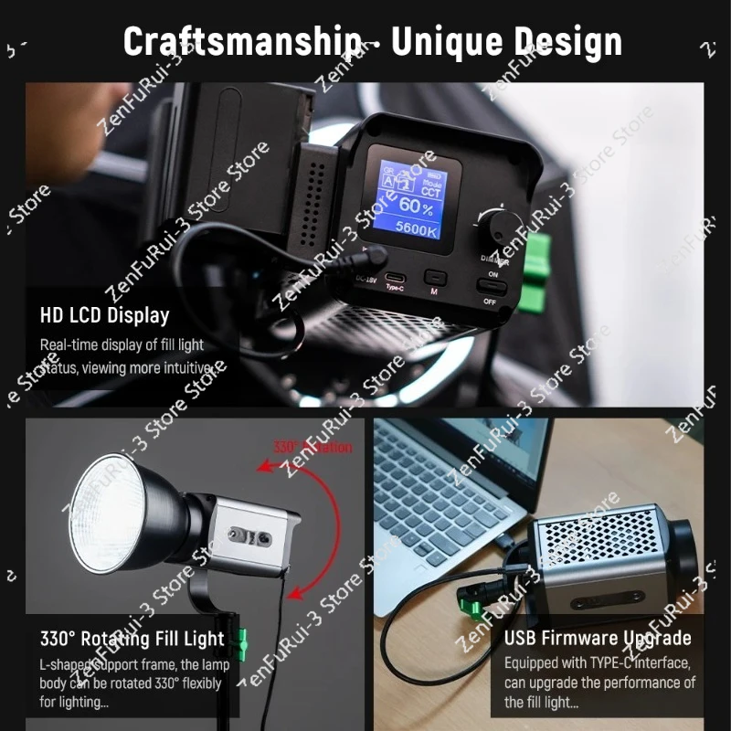 Ninja 300 80W LED continue vid - Photography Lighting Continuous recensie en prijs