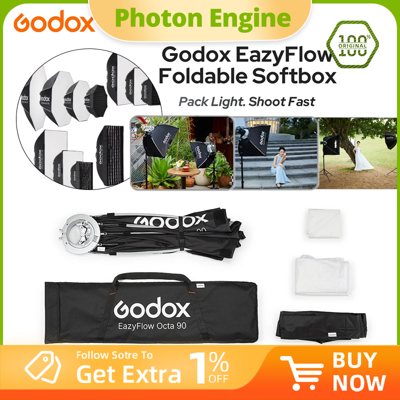 Godox EazyFlow serie opvouwbar - Photography Lighting Flash recensie en prijs